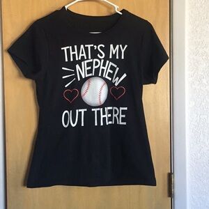 Baseball auntie t-shirt